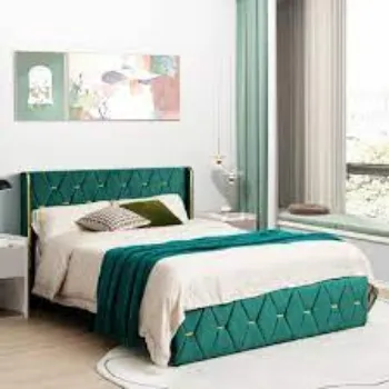 Durable Leather Bed